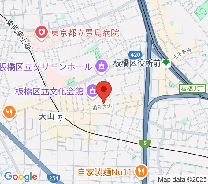ダボスタジオの地図