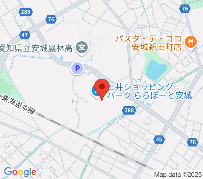 SAISONスタジアムの地図