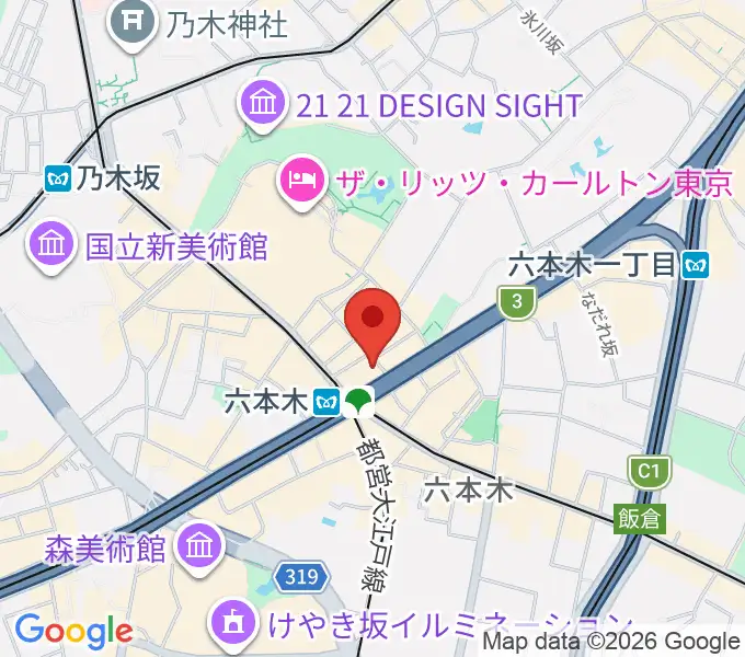 YOSHIMOTO ROPPONGI THEATERの地図