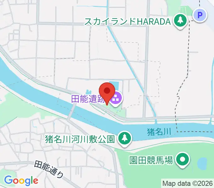 尼崎市立田能資料館の地図