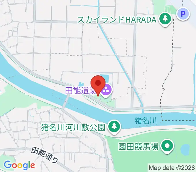 尼崎市立田能資料館の地図