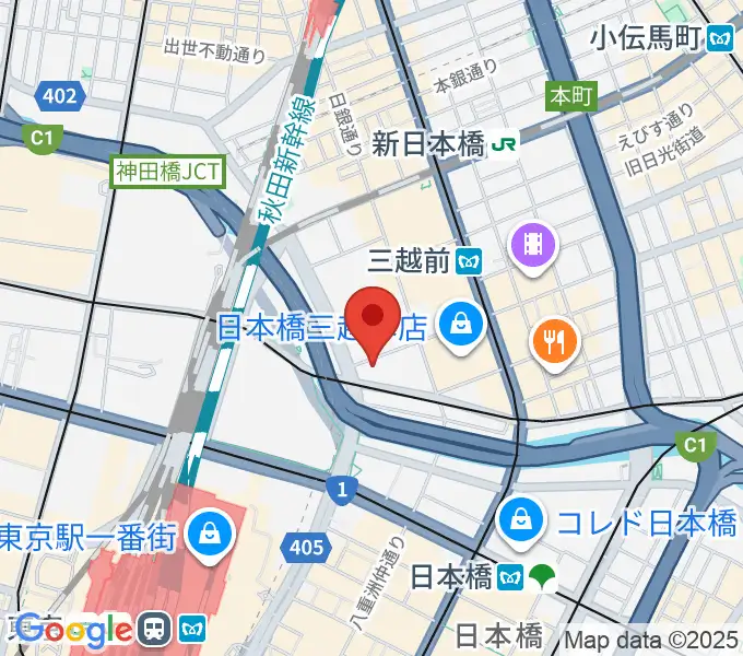 貨幣博物館の地図