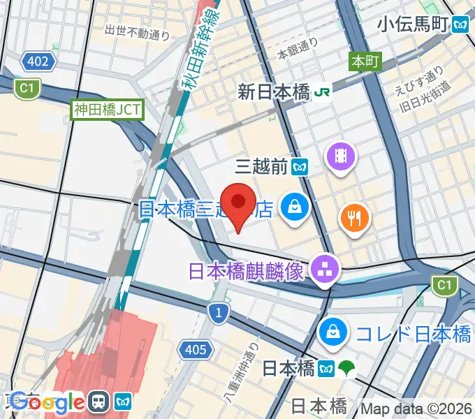 貨幣博物館の地図