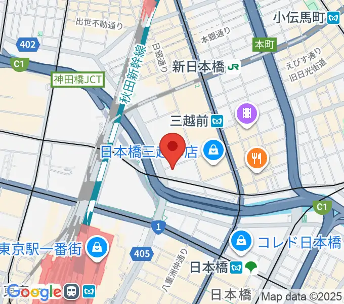 貨幣博物館の地図