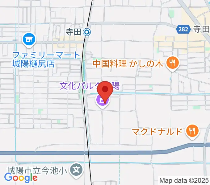 城陽市歴史民俗資料館の地図