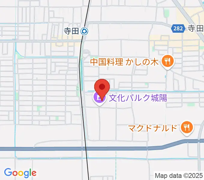 城陽市歴史民俗資料館の地図
