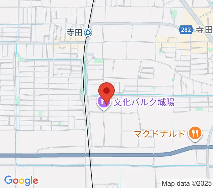城陽市歴史民俗資料館の地図