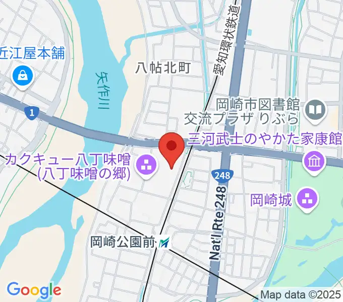 八丁味噌の郷 史料館の地図