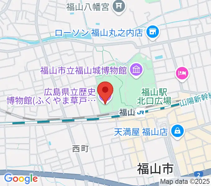 広島県立歴史博物館の地図