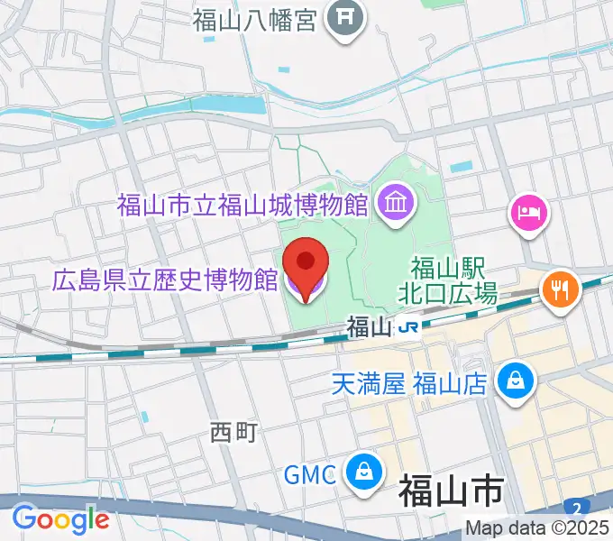 広島県立歴史博物館の地図