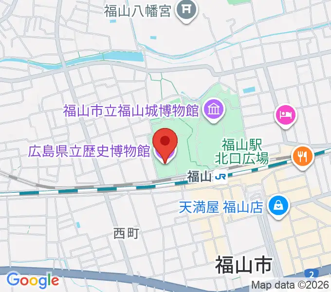 広島県立歴史博物館の地図