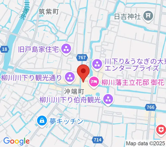 立花家史料館の地図