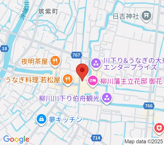 立花家史料館の地図