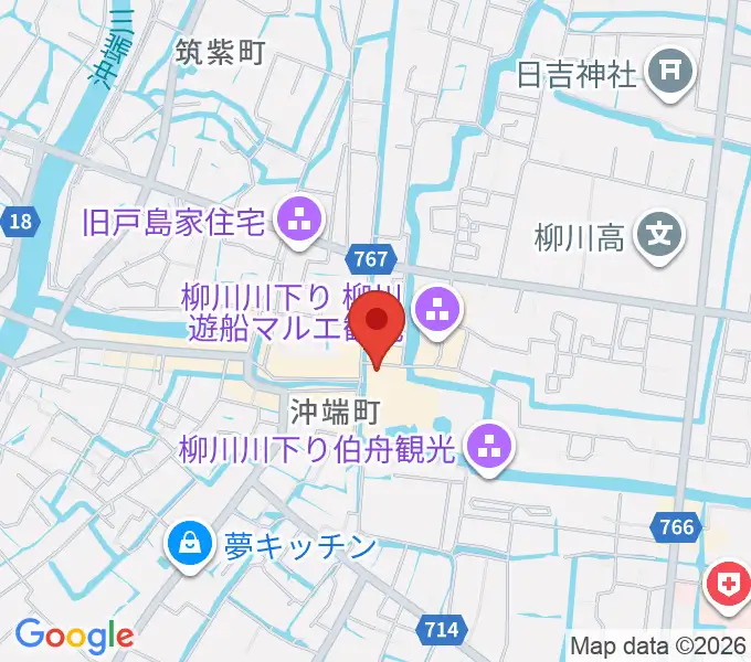 立花家史料館の地図