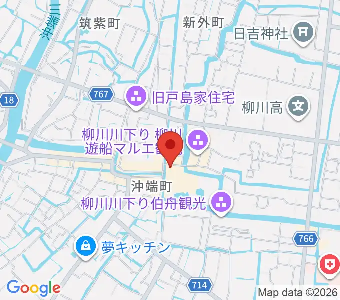 立花家史料館の地図