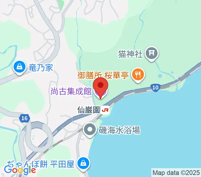 尚古集成館の地図