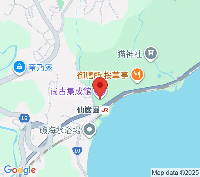 尚古集成館の地図