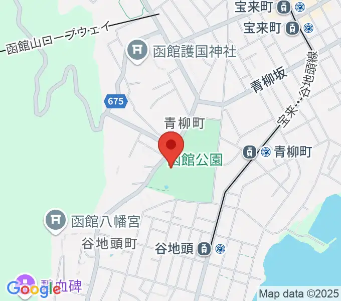 市立函館博物館の地図
