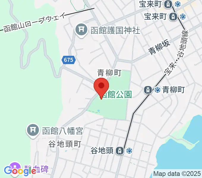 市立函館博物館の地図