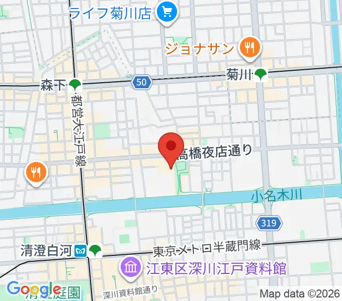 田河水泡・のらくろ館の地図