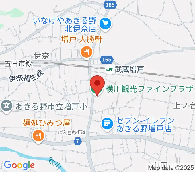 横川観光ファインプラザの地図