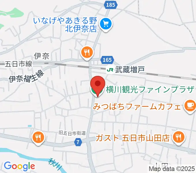 横川観光ファインプラザの地図