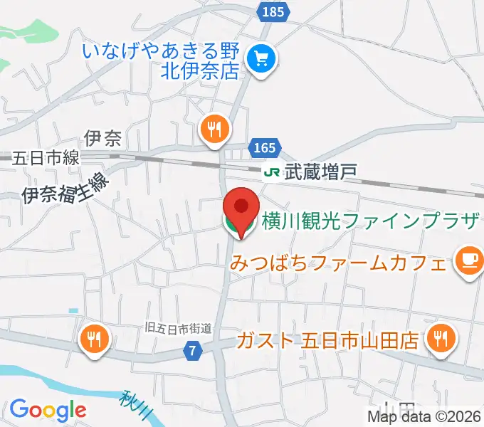横川観光ファインプラザの地図