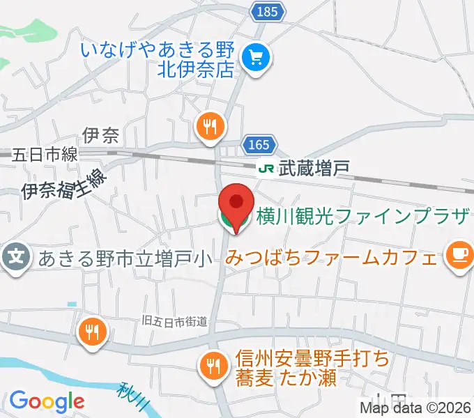 横川観光ファインプラザの地図
