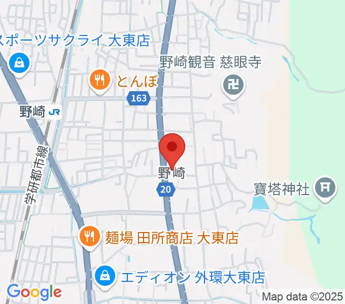 大東市立歴史民俗資料館の地図