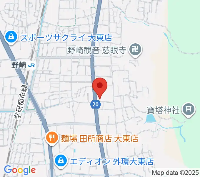 大東市立歴史民俗資料館の地図