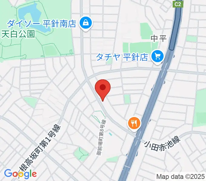 荒木集成館の地図