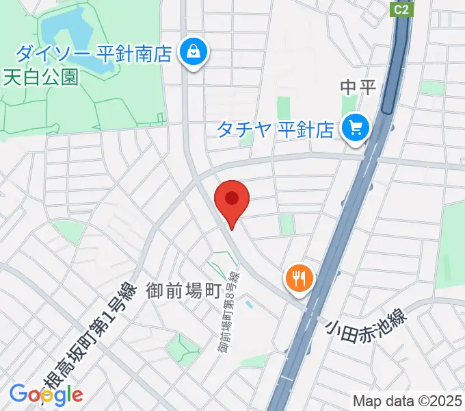 荒木集成館の地図