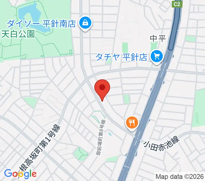 荒木集成館の地図