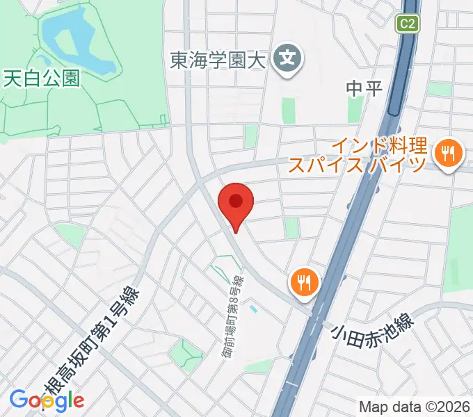 荒木集成館の地図