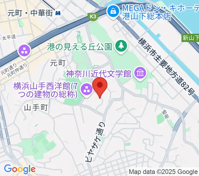 ブリキのおもちゃ博物館の地図