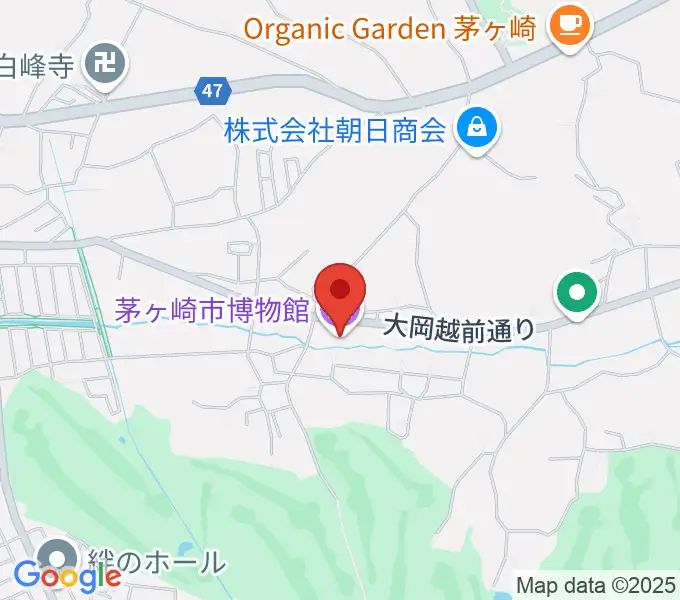 茅ヶ崎市博物館の地図