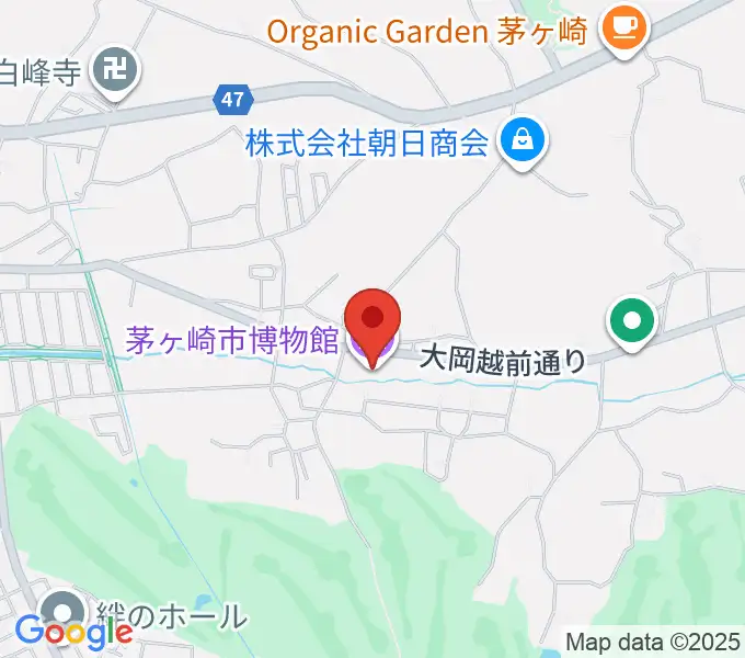 茅ヶ崎市博物館の地図