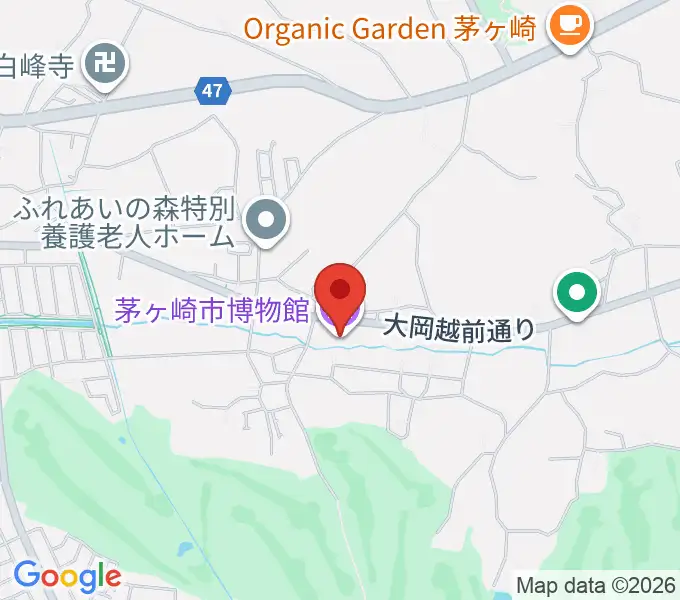 茅ヶ崎市博物館の地図