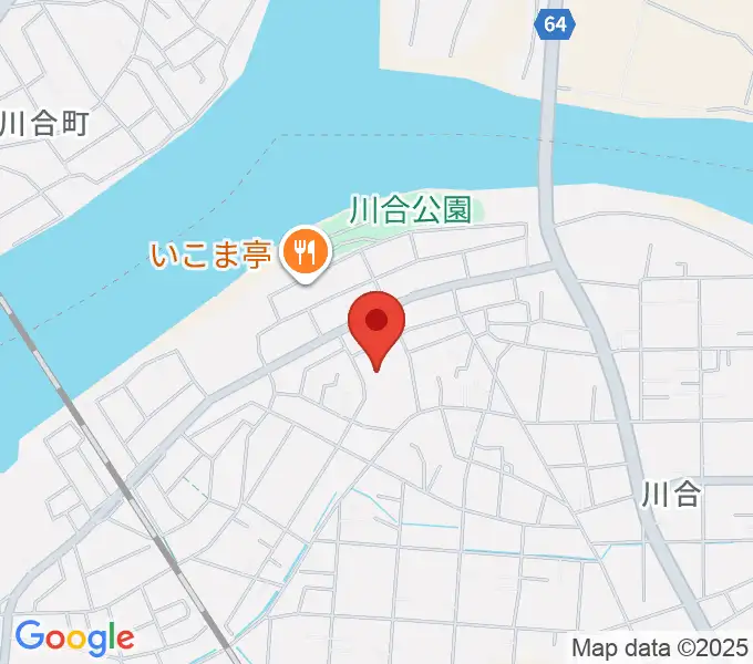 川合考古資料館の地図
