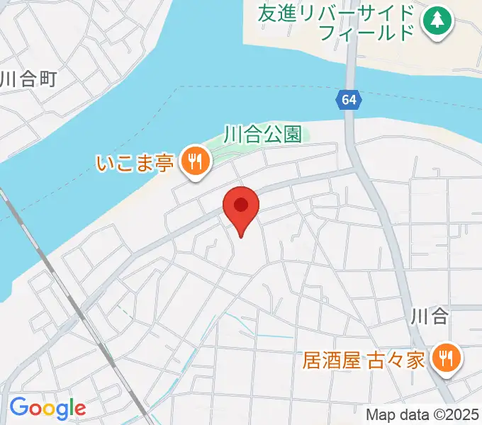 川合考古資料館の地図