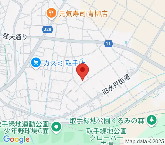 取手市埋蔵文化財センターの地図