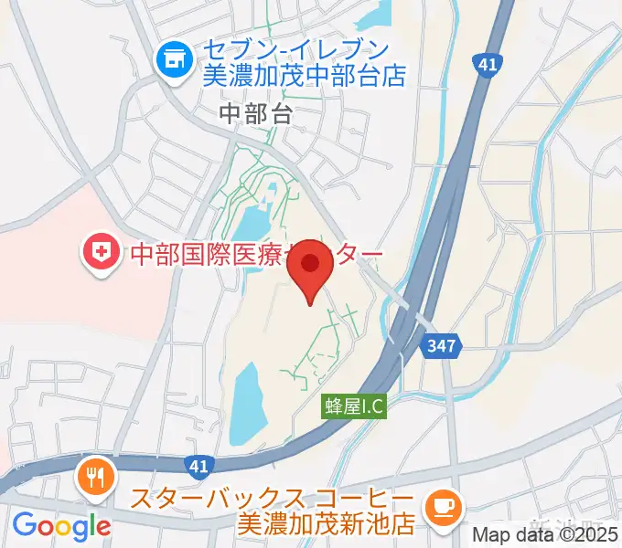 美濃加茂市民ミュージアムの地図