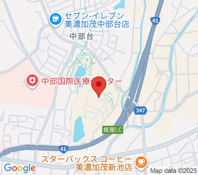 美濃加茂市民ミュージアムの地図