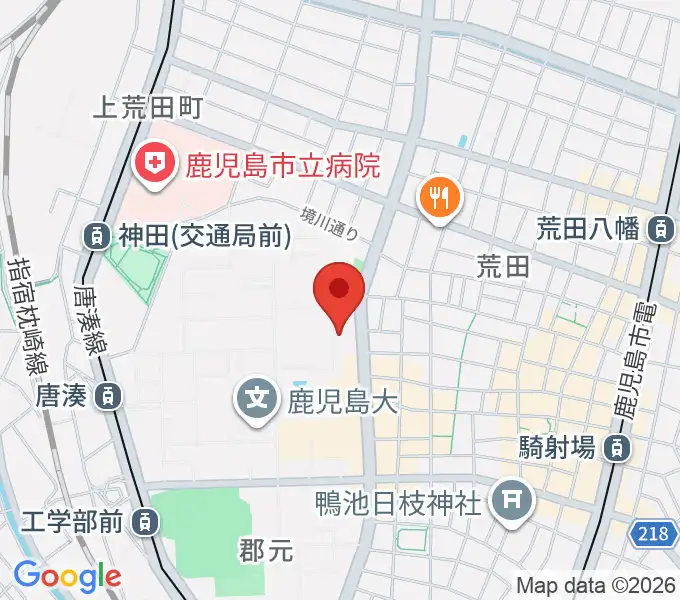 鹿児島大学総合研究博物館の地図