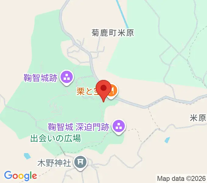 歴史公園鞠智城・温故創生館の地図