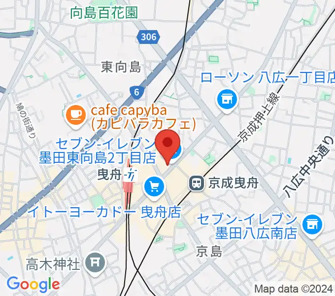 ビートウェーブスタジオの地図