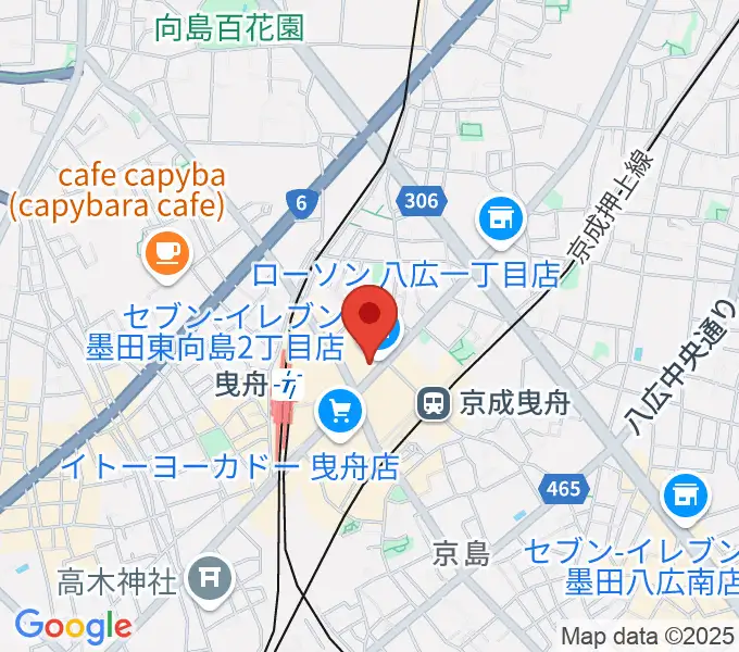 ビートウェーブスタジオの地図