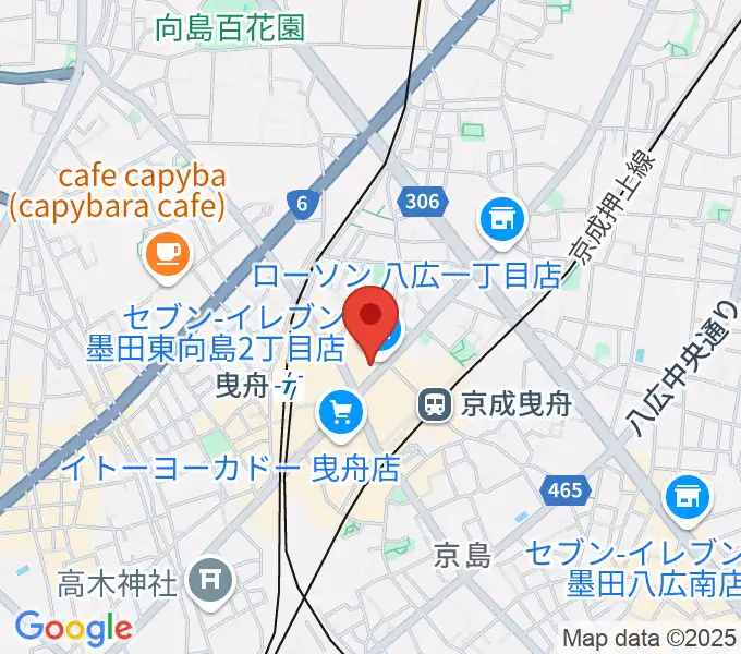 ビートウェーブスタジオの地図