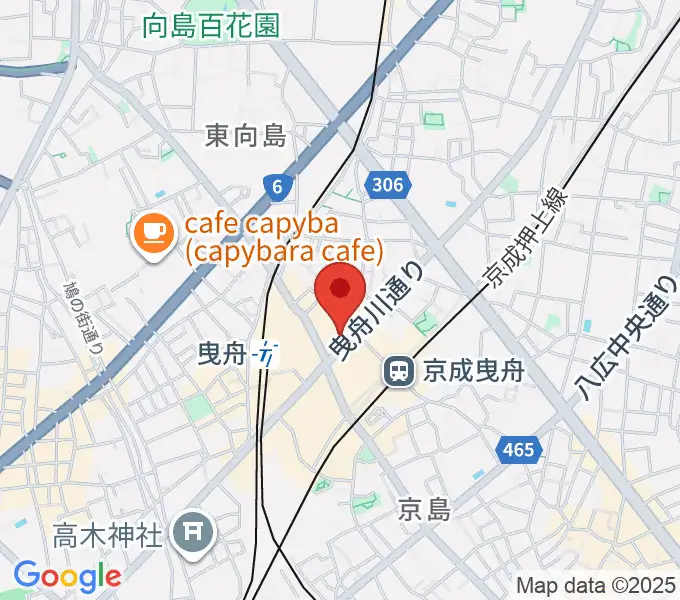 ビートウェーブスタジオの地図
