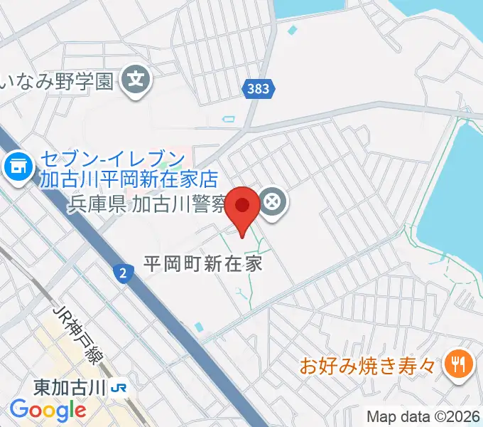 加古川総合文化センターの地図